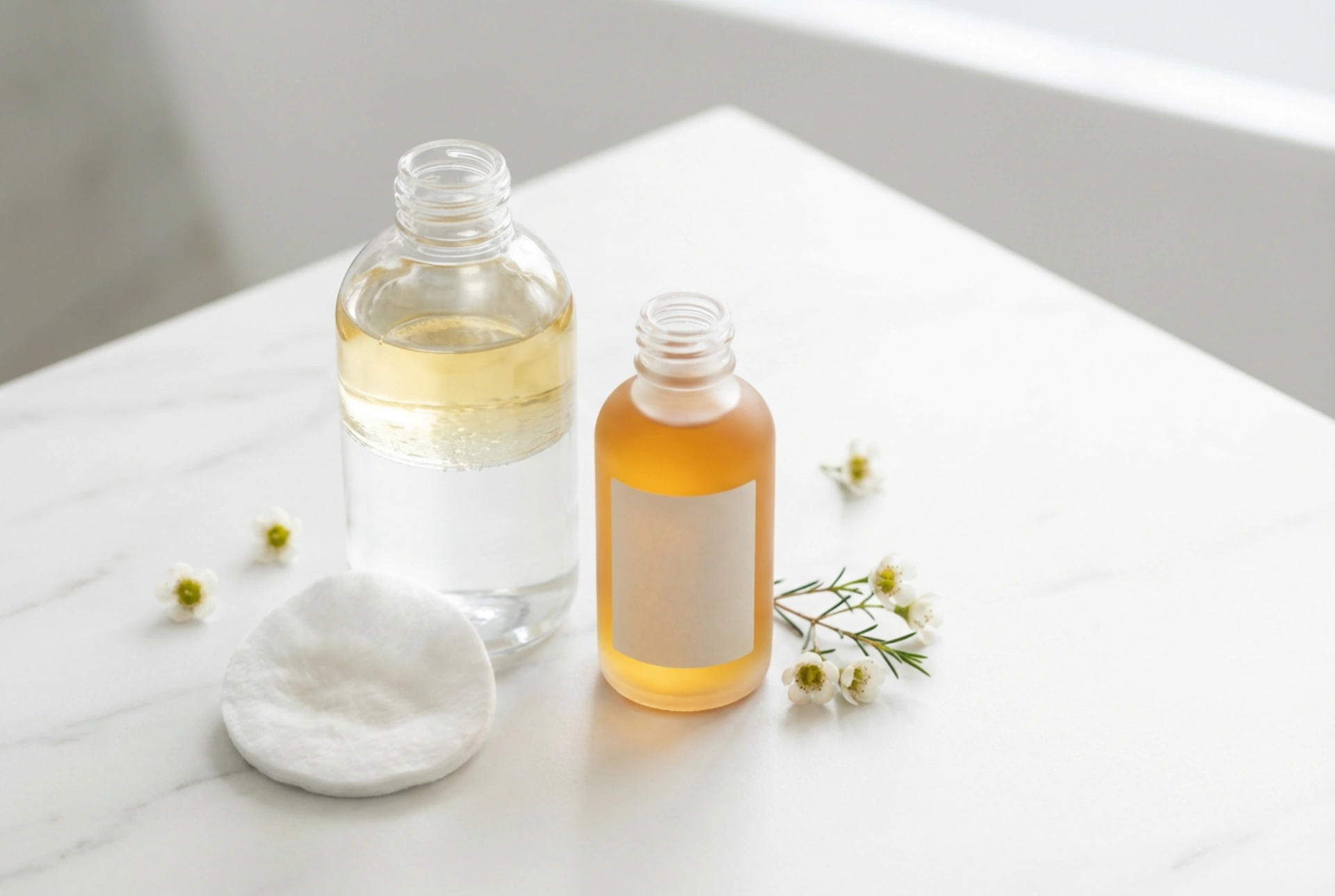 Twee-fasen micellair water: kan het olie vervangen en hoe spoel je het af?