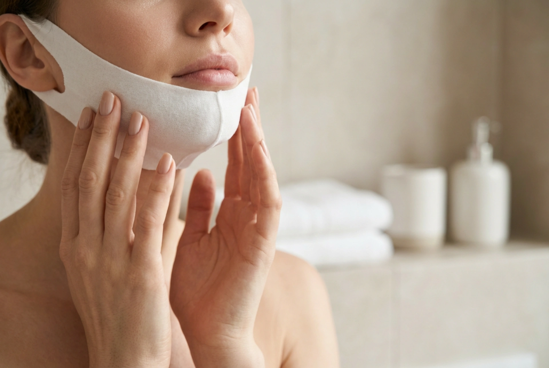 Liftingmasker voor de kin: correcte plaatsing en draagtijd