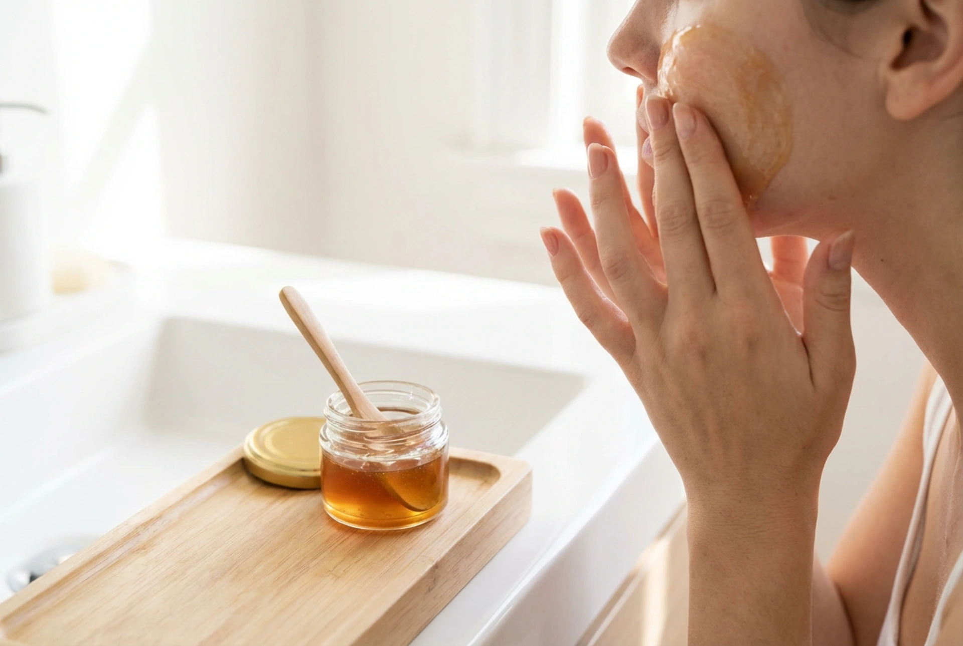 Honingmasker voor rimpels: zachte toepassing en huidmassage