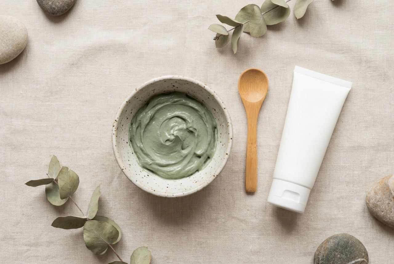 Groene klei masker: verhoudingen, inwerktijd en hydratatie achteraf
