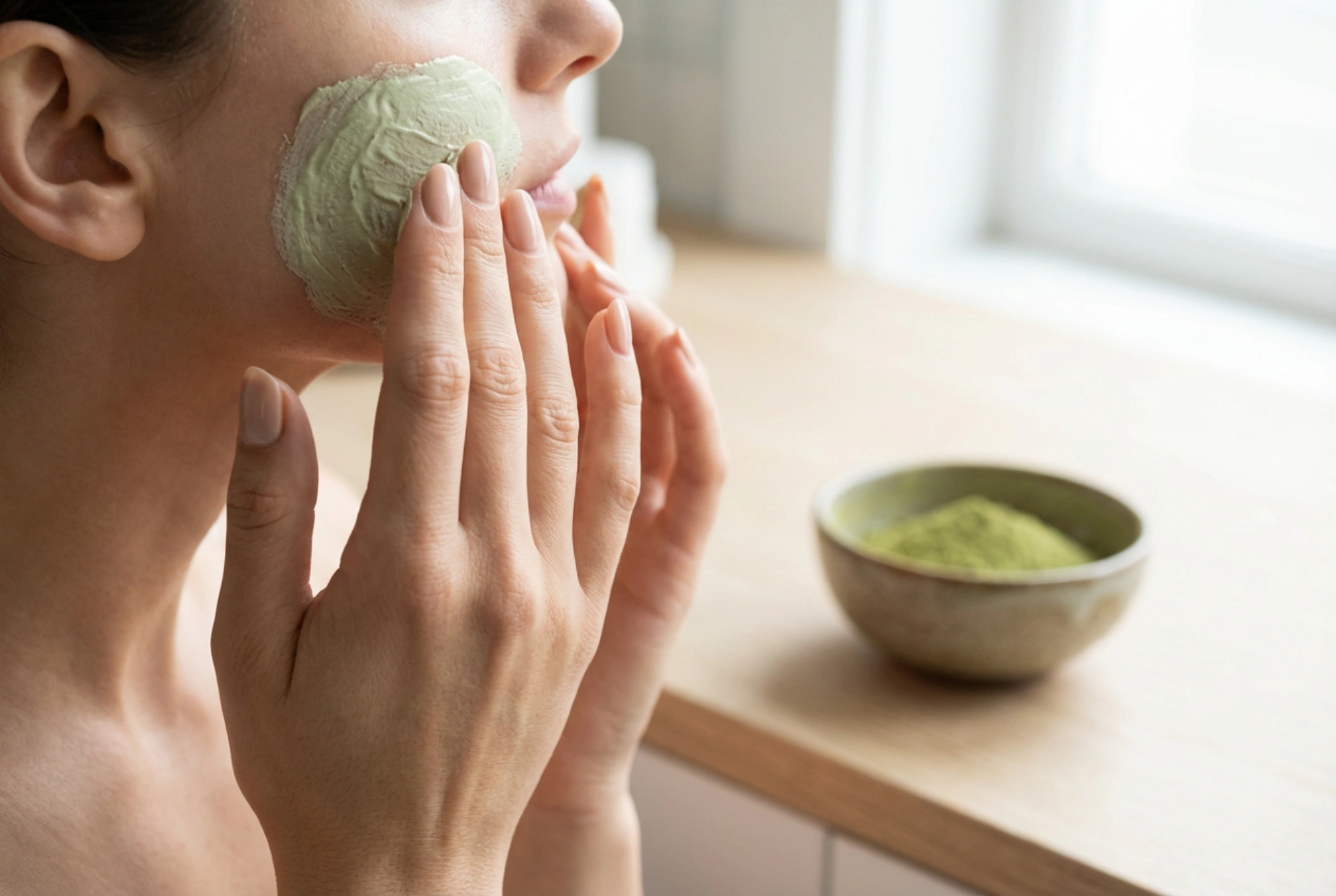 Groene thee masker: zachte verzorging en correcte toepassing