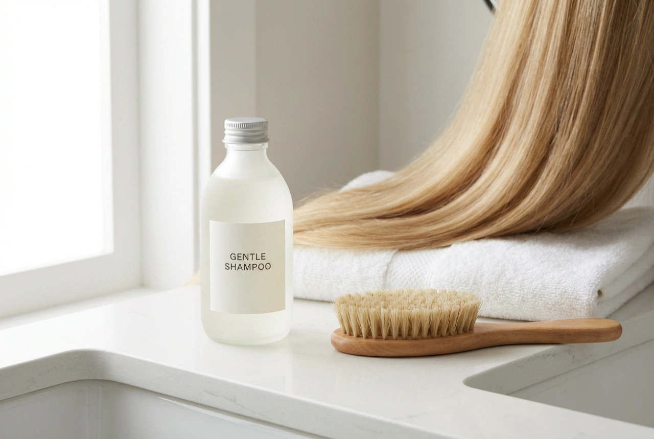 Haarverzorging na een keratinebehandeling: milde reiniging en de juiste shampoo