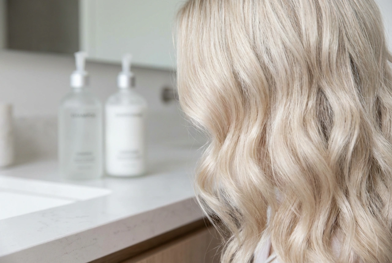 De juiste shampoo voor geblondeerd haar kiezen: bescherming en verzegeling