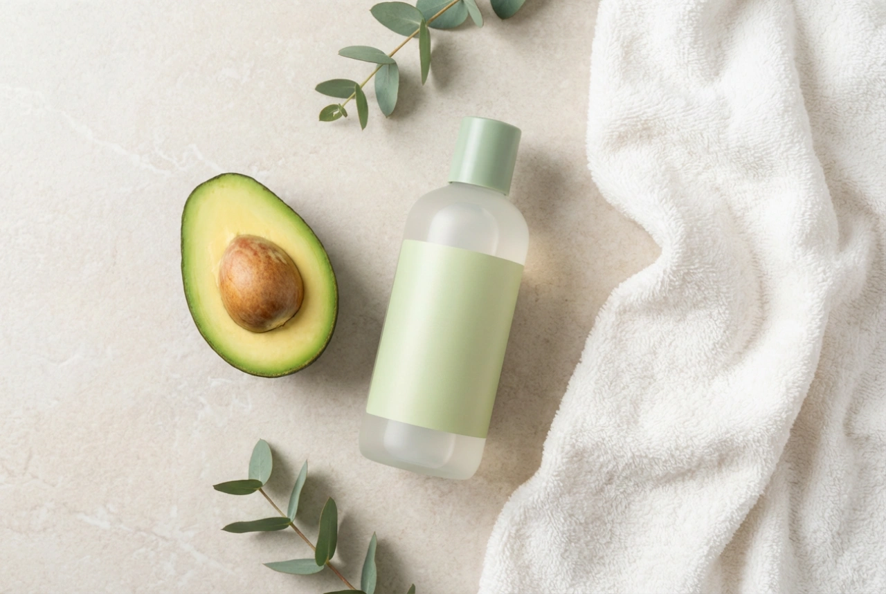 Avocadoshampoo: milde reiniging en zachtheid na het wassen