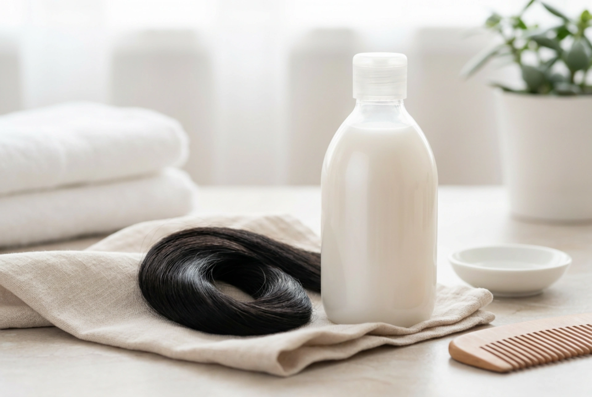 Goede conditioner voor droog en pluizig haar: hoe te kiezen en te gebruiken