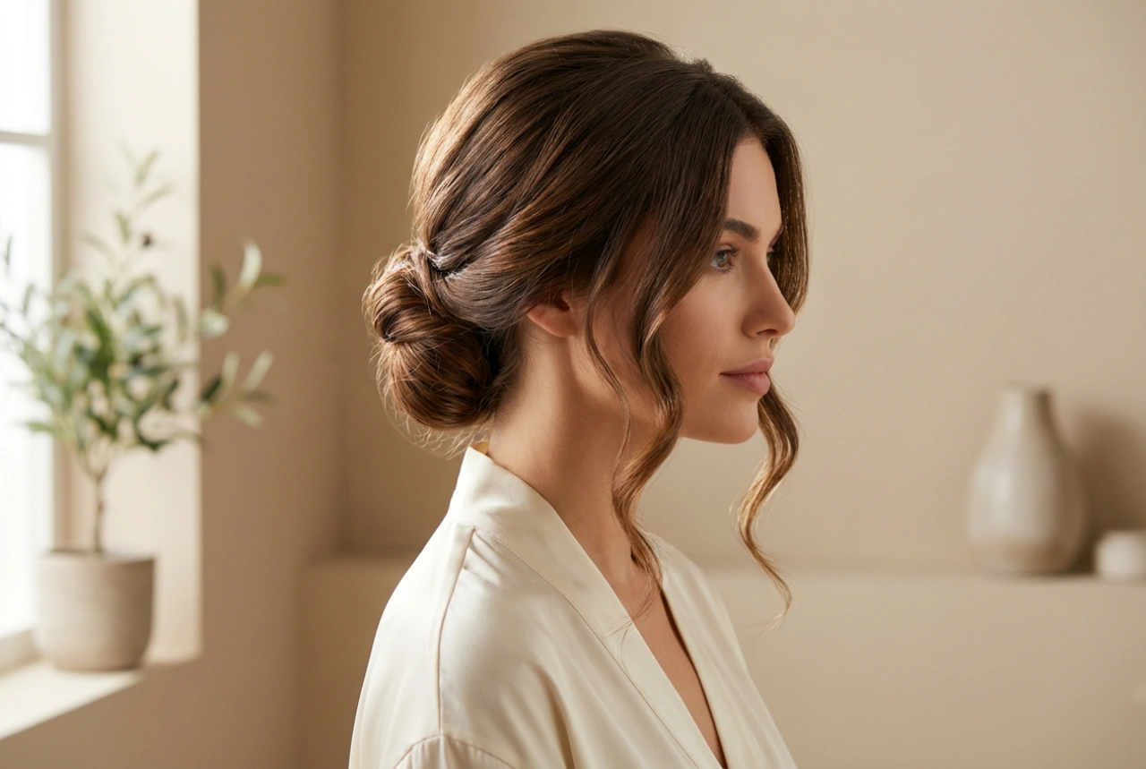Lang haar voor een bruiloft: elegante kapsels met golven of een opgestoken look