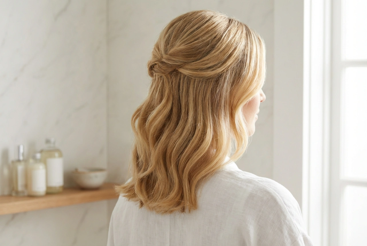 Schouderlang haar: Bruiloftskapsels, elegante opsteekkapsels en golven