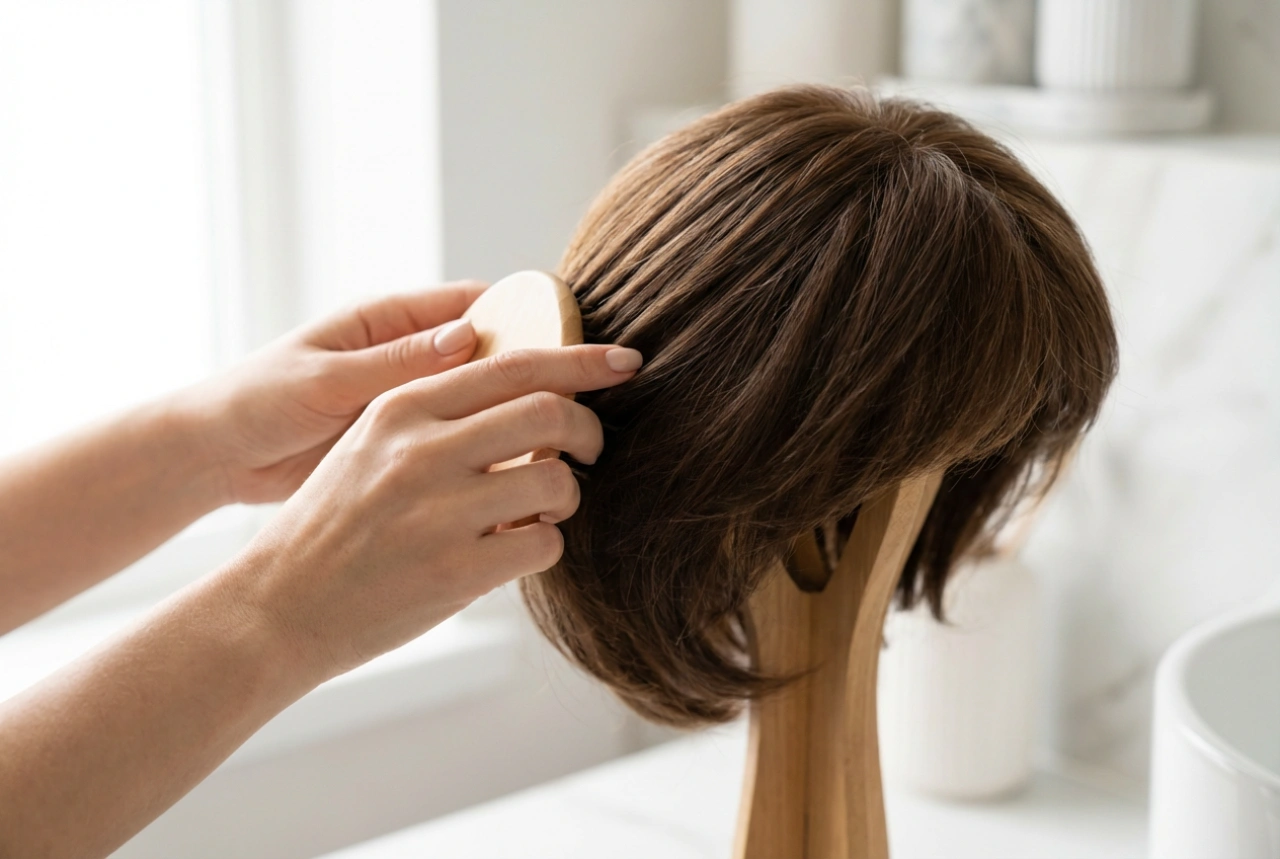 Haartoppers van echt haar voor dames: keuze, bevestiging en verzorging