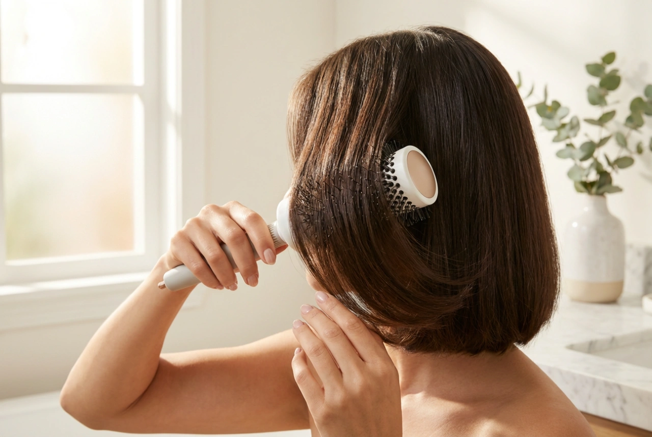 Dameskapsel bob: stylen, gladmaken en volume toevoegen