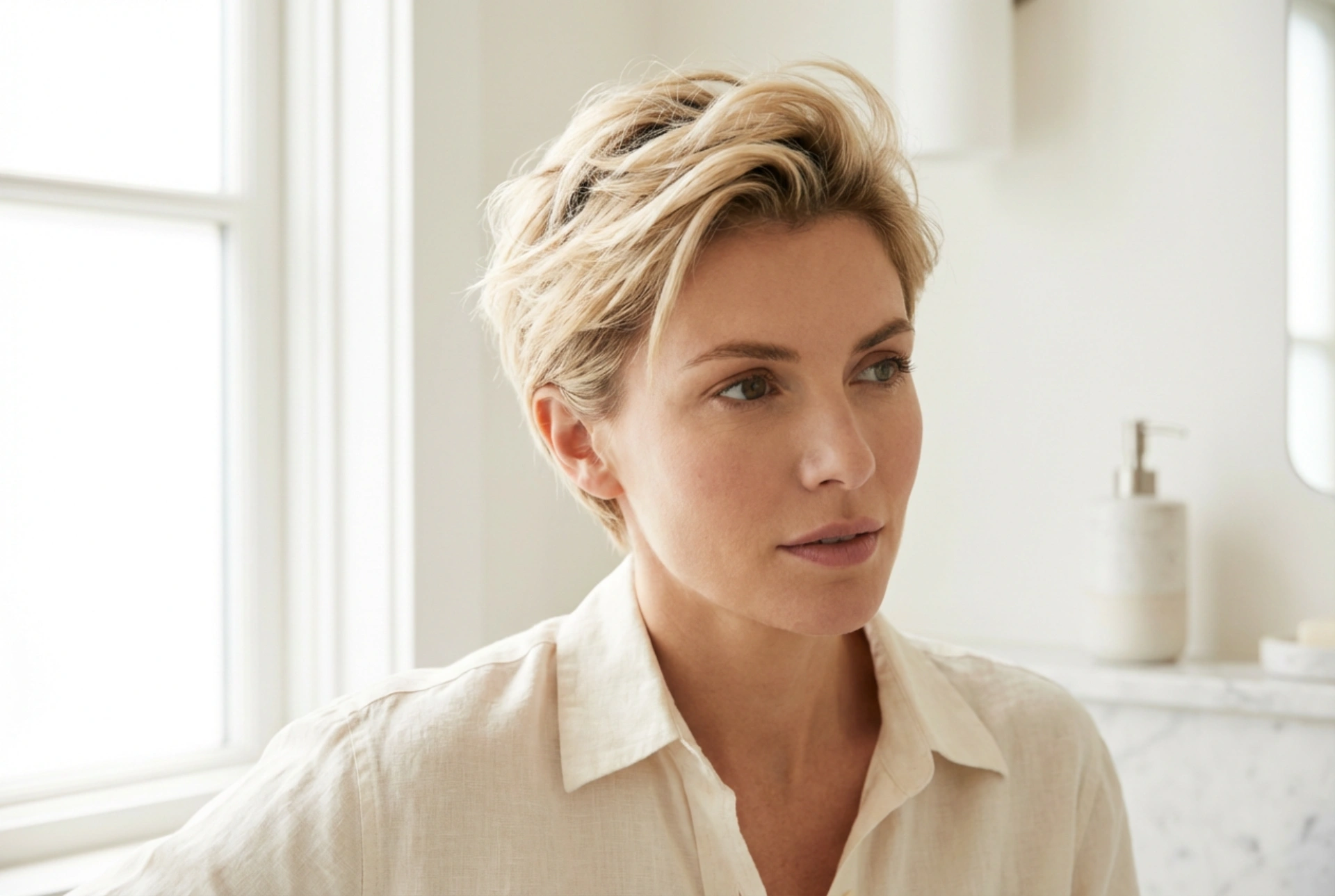 De volumineuze korte pixie: een elegante look stap voor stap