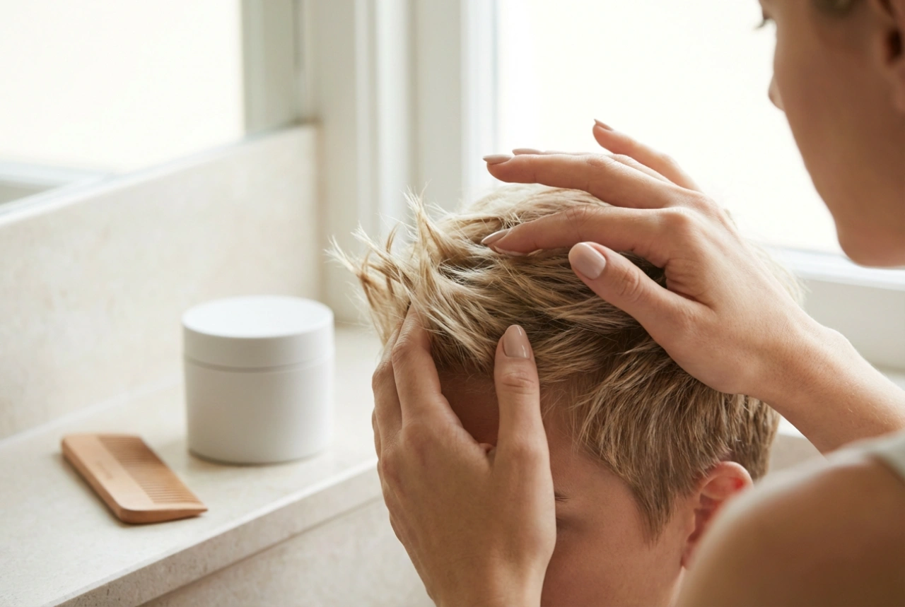 Een stekelig kapsel stylen: matte afwerking en controle over de richting