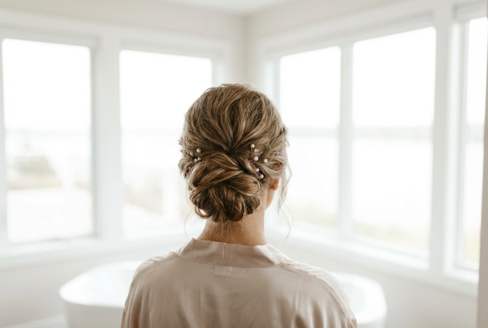 Hoe style je een bruiloftskapsel voor fijn haar: volume en houdbaarheid