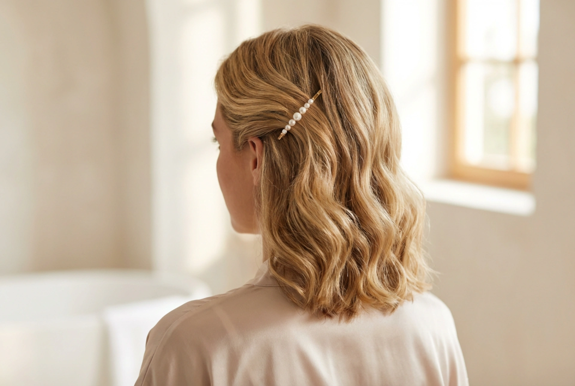 Schouderlang haar voor een bruiloft: elegante kapsels voor halflang haar