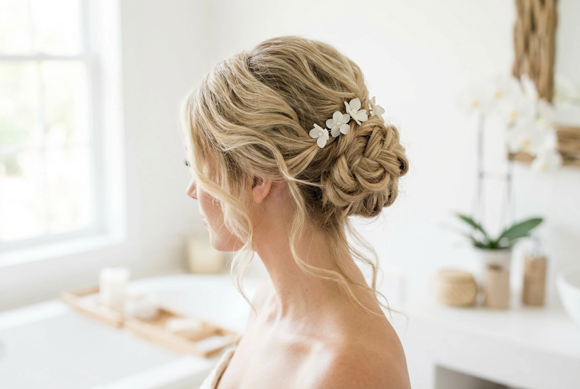 Trouwkapsels voor lang haar: romantische opsteekkapsels en golven