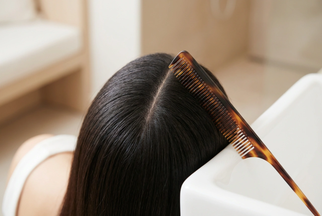 Symmetrisch kapsel: hoe je haar te stylen voor een perfect rechte scheiding