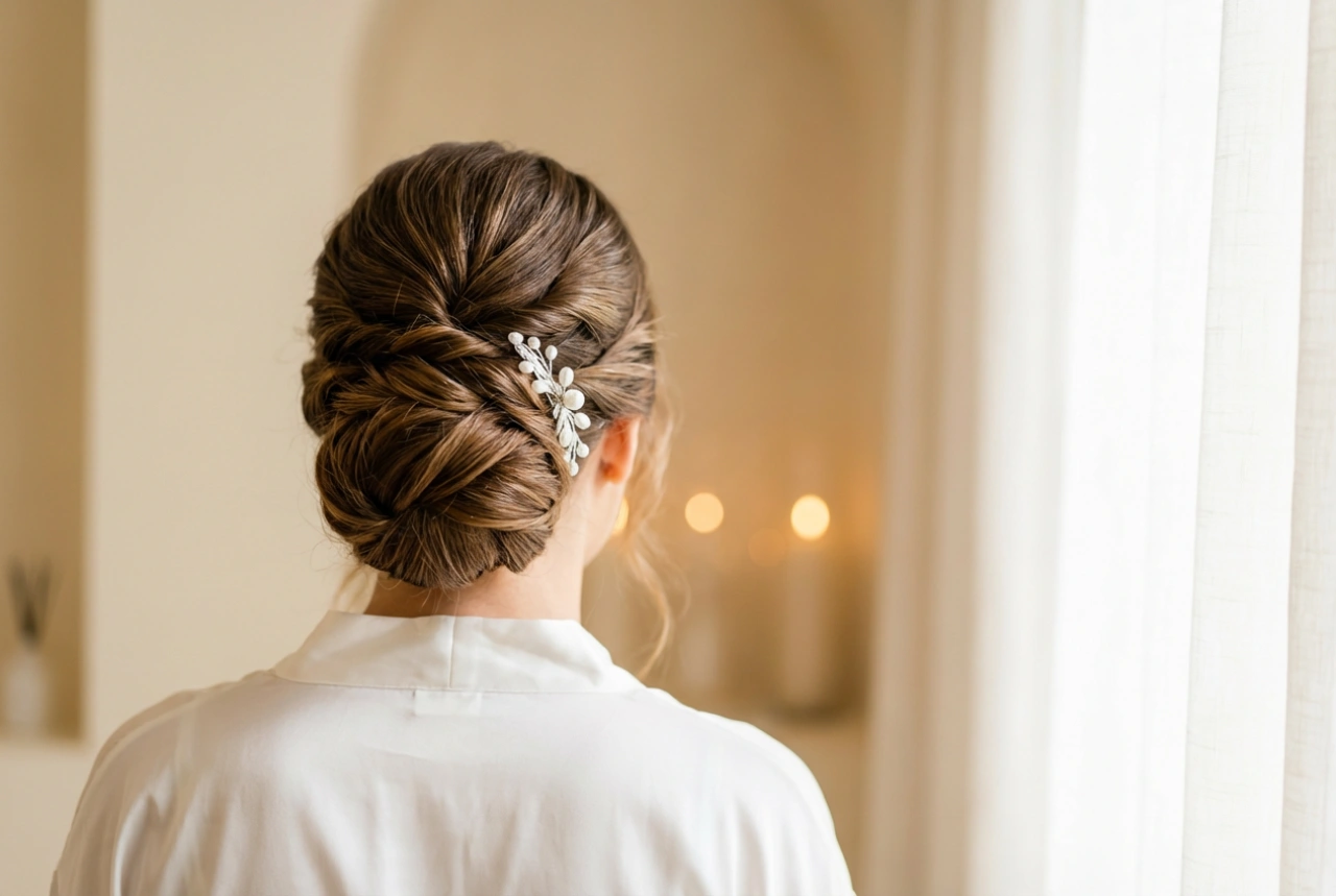 Elegante opgestoken kapsels voor lang haar op een bruiloft: stap-voor-stap handleiding