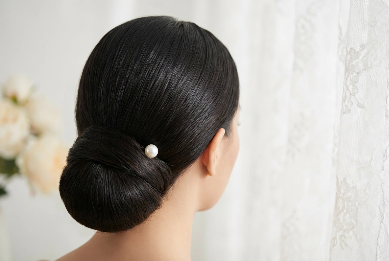 Glad en elegant: stap-voor-stap bruidskapsels voor steil haar