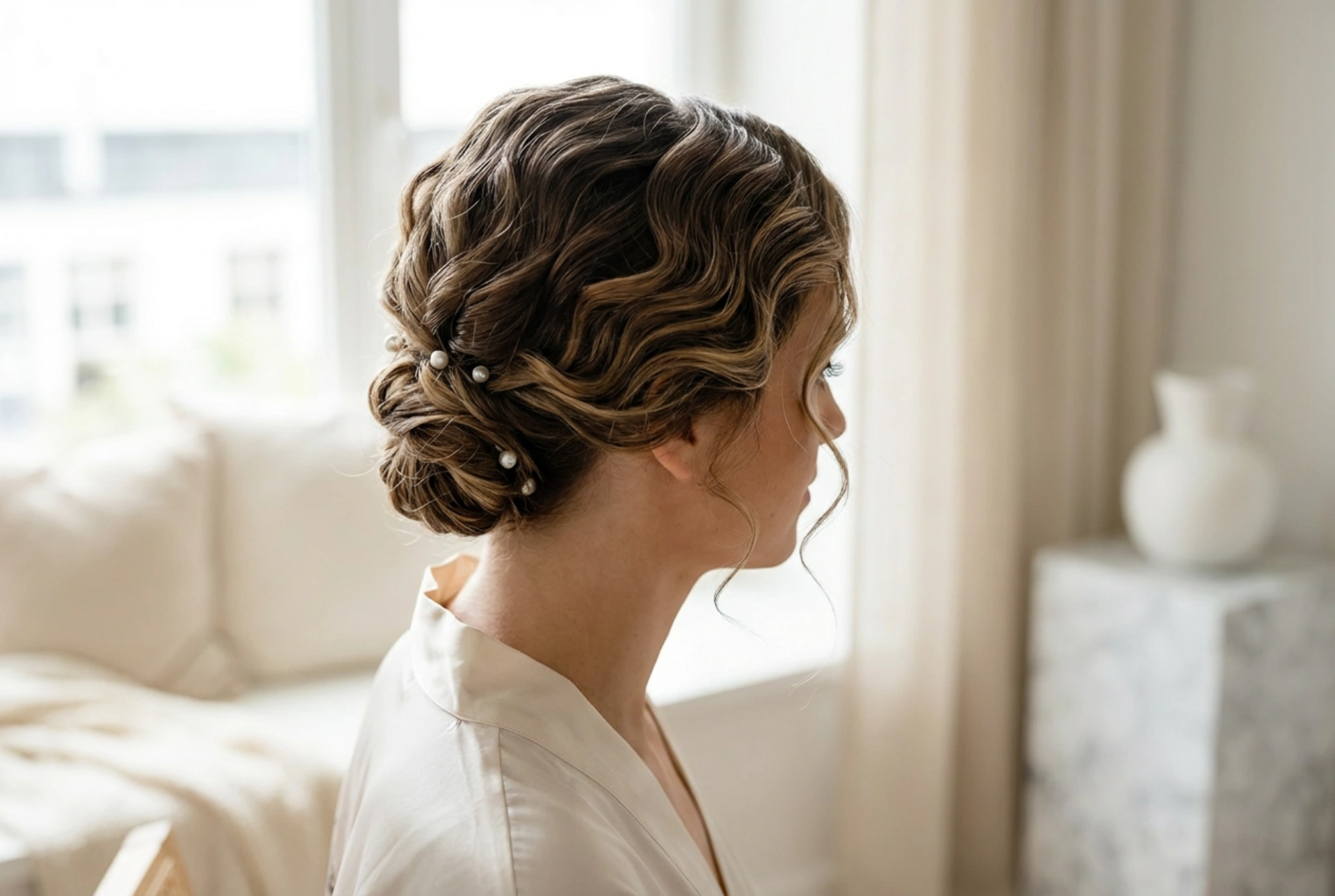 Kort haar stylen voor een bruiloft: snelle opsteekkapsels en houdbare golven