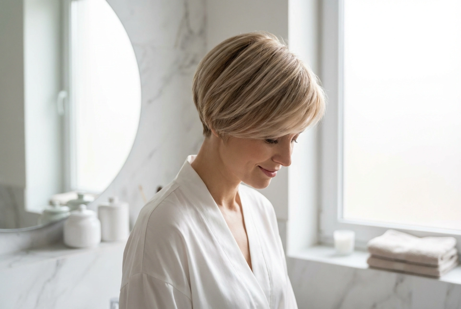 Korte bowl cuts voor dames: zachte afwerking en volume