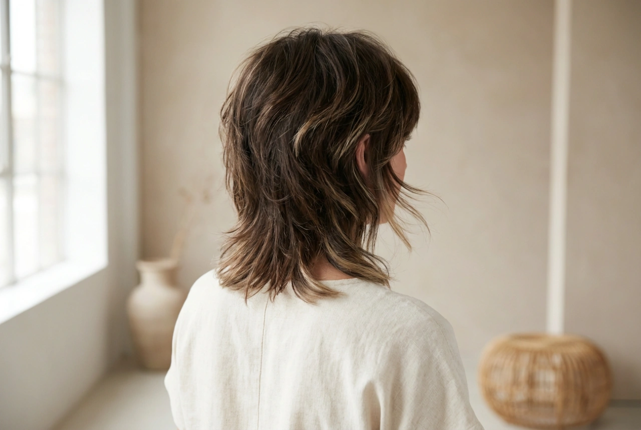 Moderne mullet: kapsel stap voor stap, textuur en volume