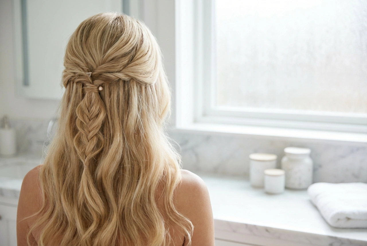 Opsteekkapsels voor lang haar voor verschillende gelegenheden: knot, vlecht, half-opgestoken