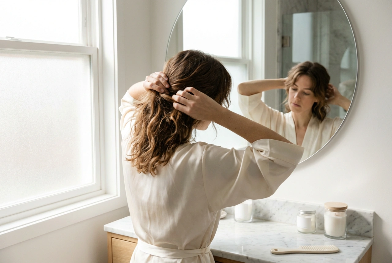 Half-lang haar: stap-voor-stap kapsels voor werk, een date en het weekend