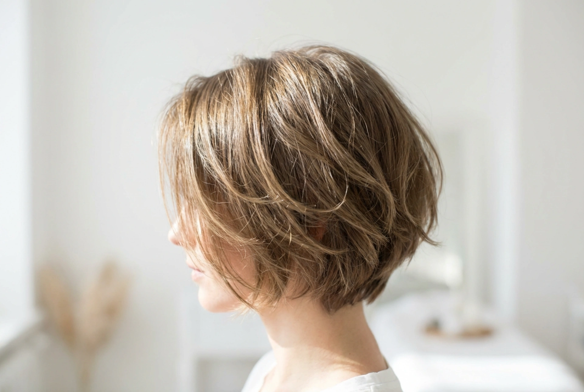 De gelaagde, korte en opgknipte bob: styling die volume vasthoudt