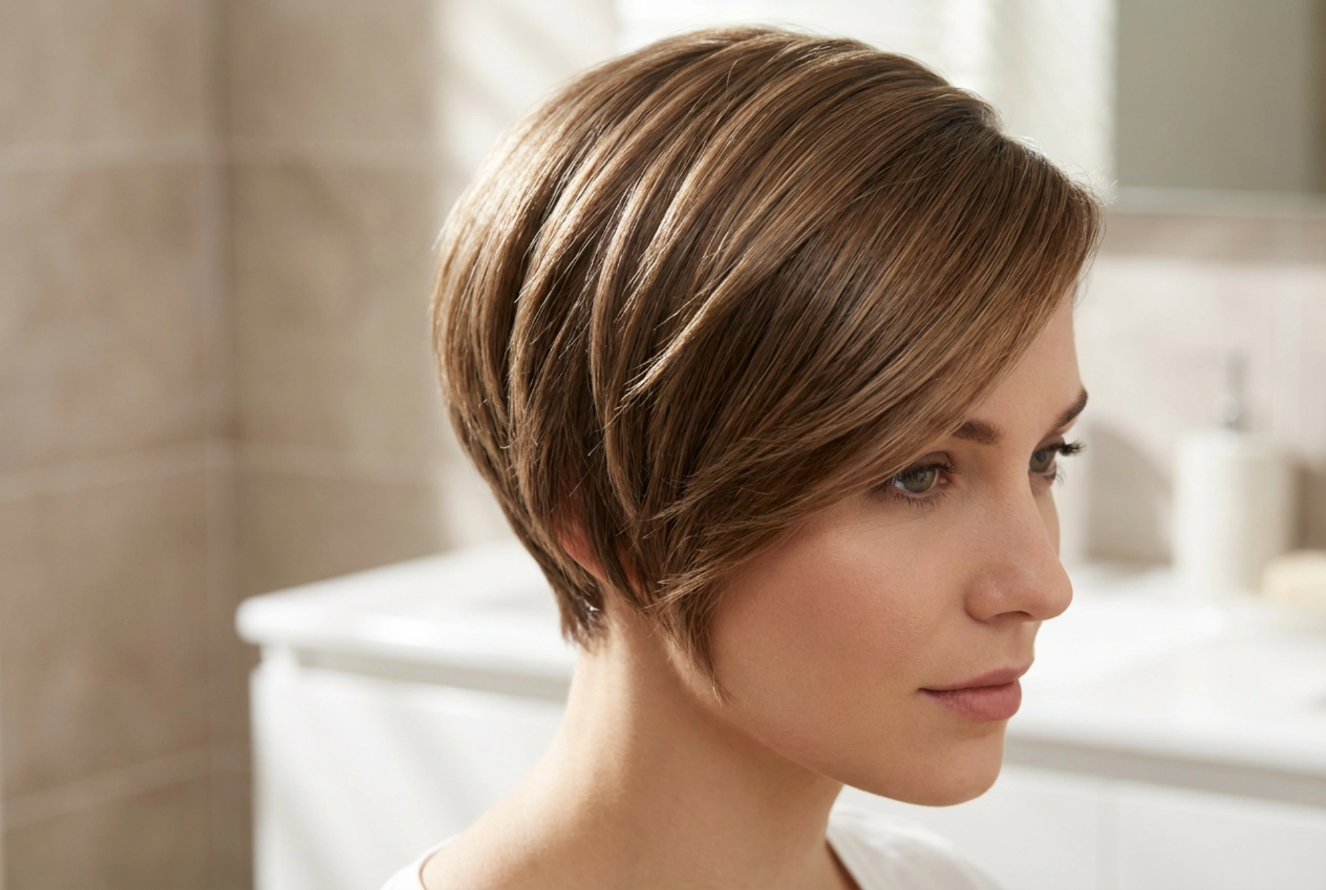 Pixie-kapsel: textuur, gladheid en volume in een paar stappen