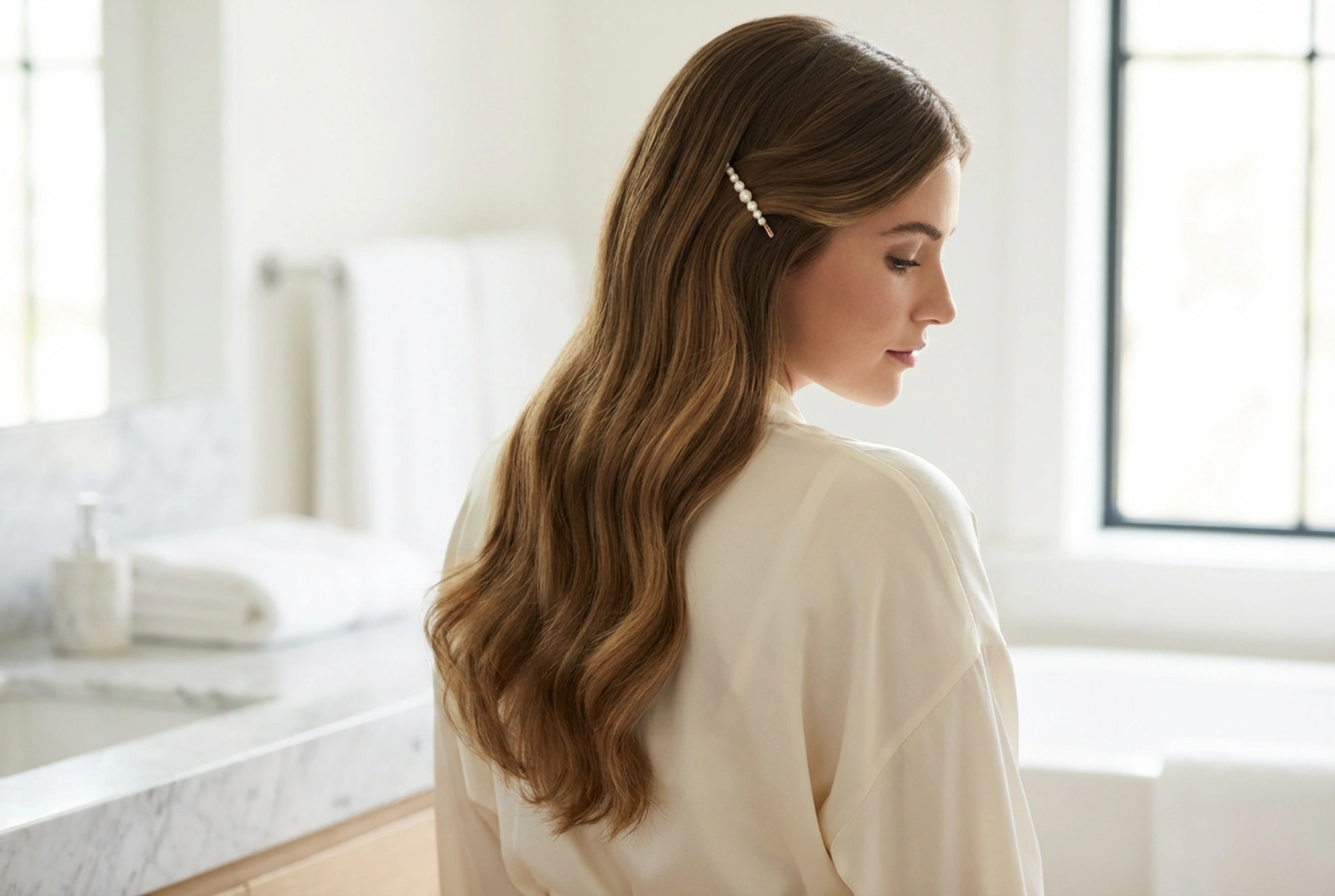 Subtiele elegantie: communiekapsels voor lang haar zonder touperen