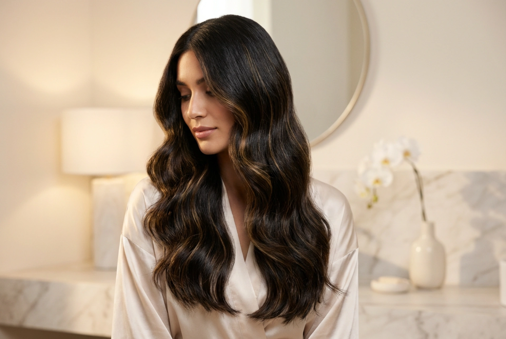 Glans en Houdbaarheid: Glamourkapsel voor Lang Haar op Oudejaarsavond