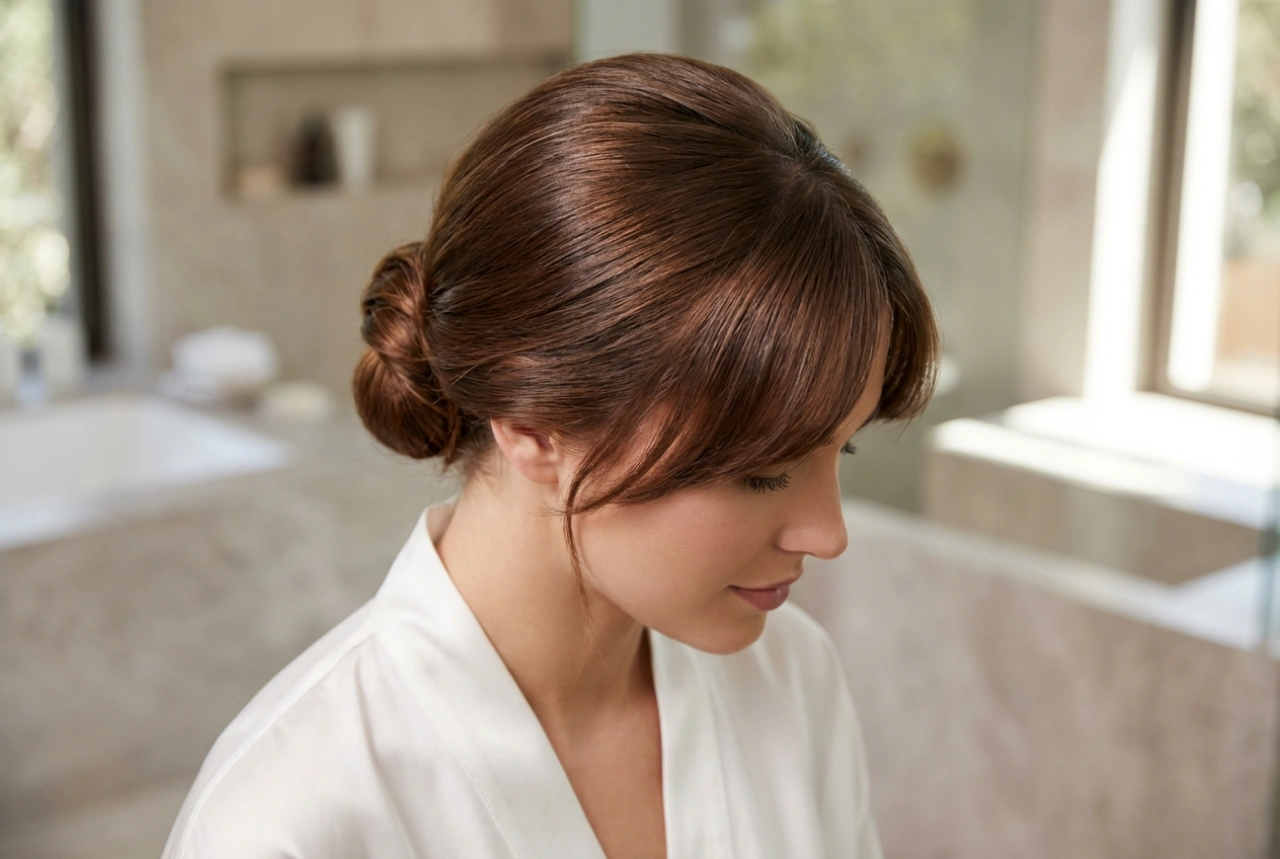 Knot met pony: elegante kapsels stap voor stap