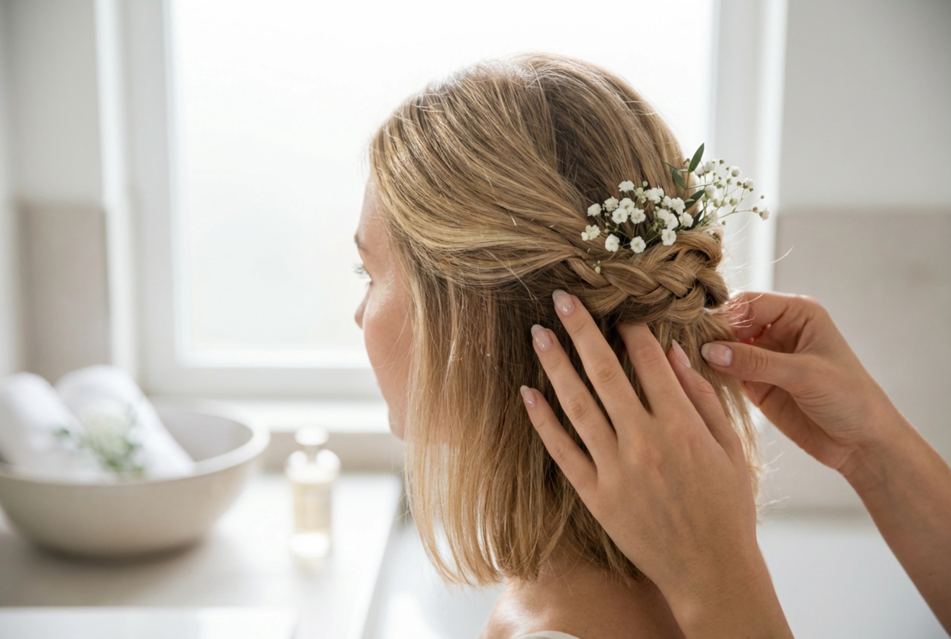Trouwkapsels voor schouderlang haar: ideeën en inspiratie