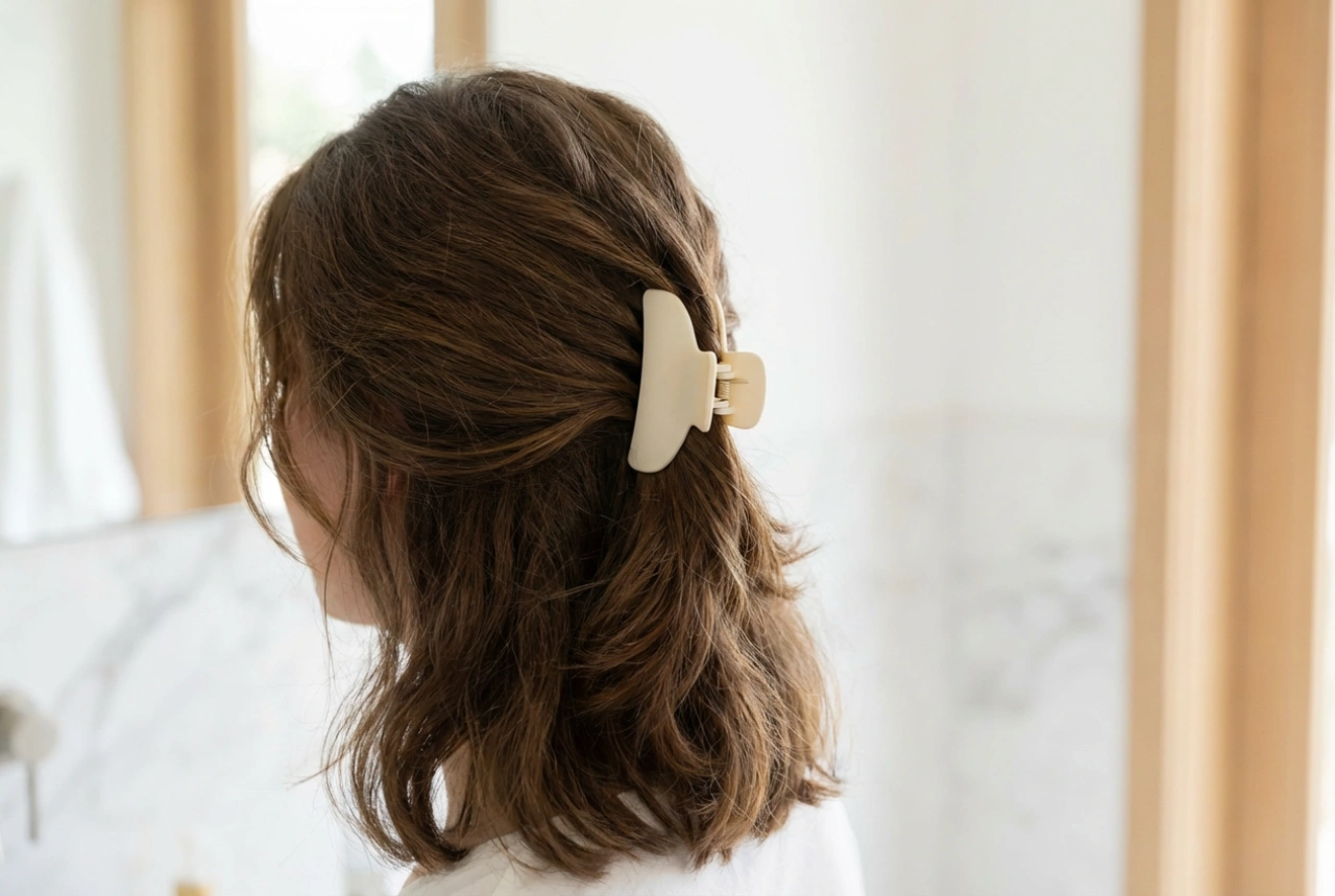 Kapsels met haarklem voor halflang haar: styling en volume