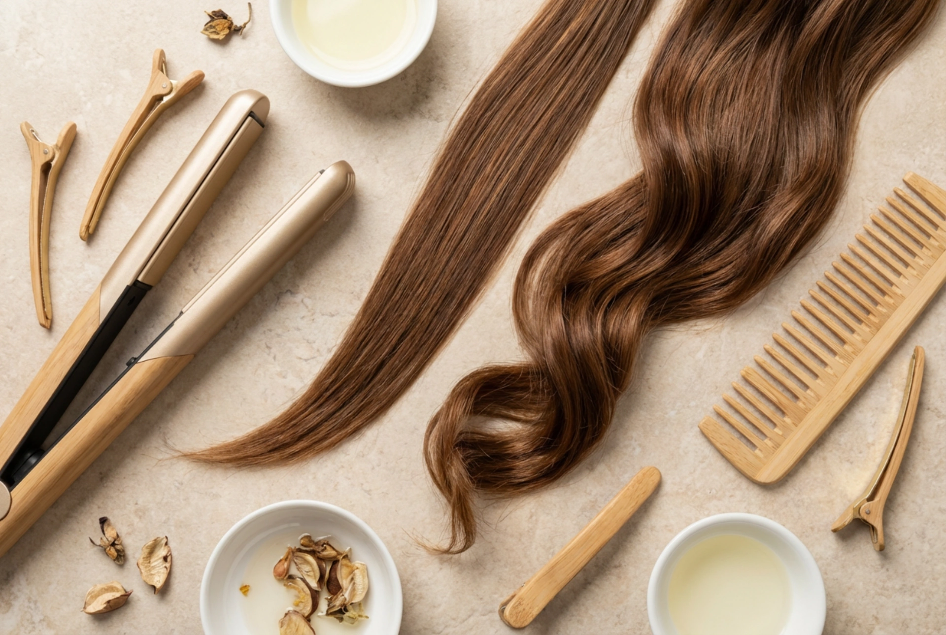 Styling van steil haar: gladde kapsels, golven en opsteekkapsels