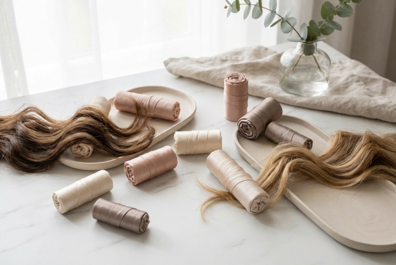 Haarrollers: hoe kies je de juiste diameter en krul je plukken zonder hitte
