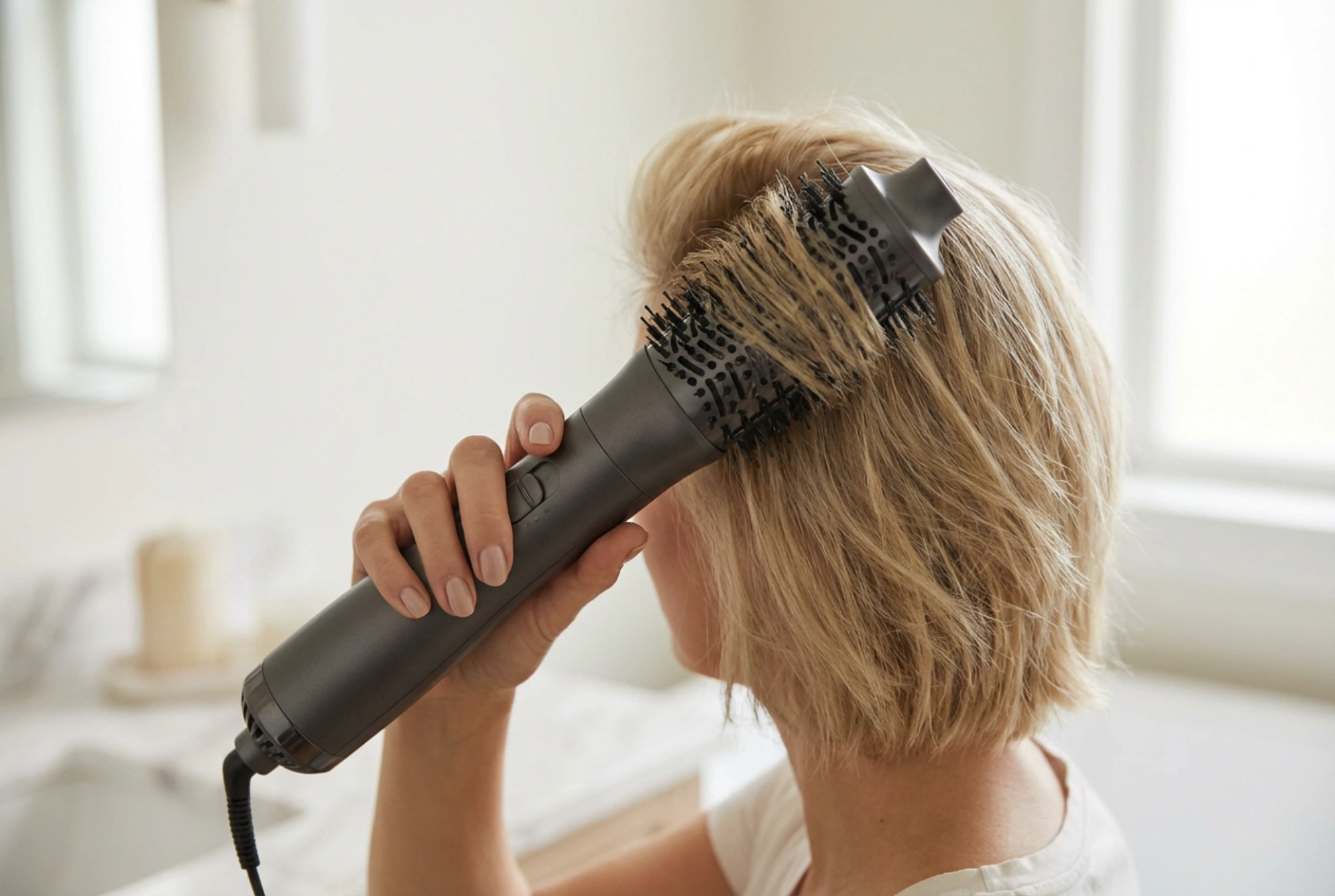 Föhnborstel voor kort haar: technieken voor lifting en volume