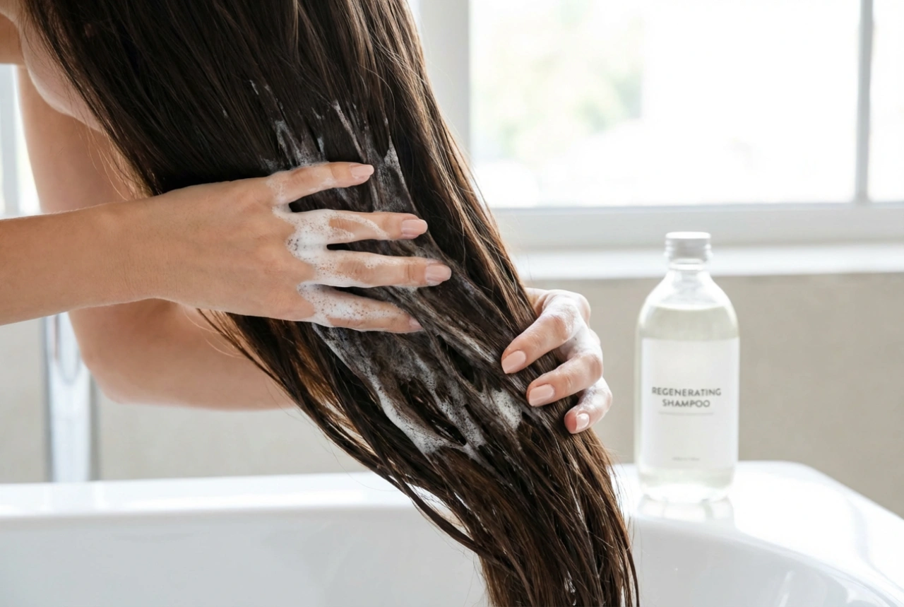 Verzorgingsgids: herstellende shampoo stap voor stap