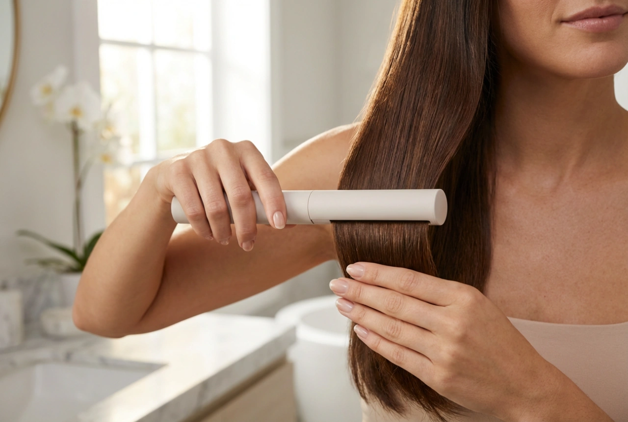 Roterende warmeluchtborstel met ionisatie: snel en glad stylen