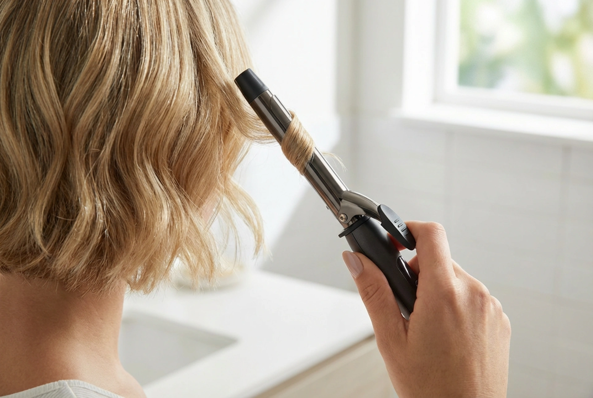 Mini-krultang voor kort haar: fijne golven in een paar minuten