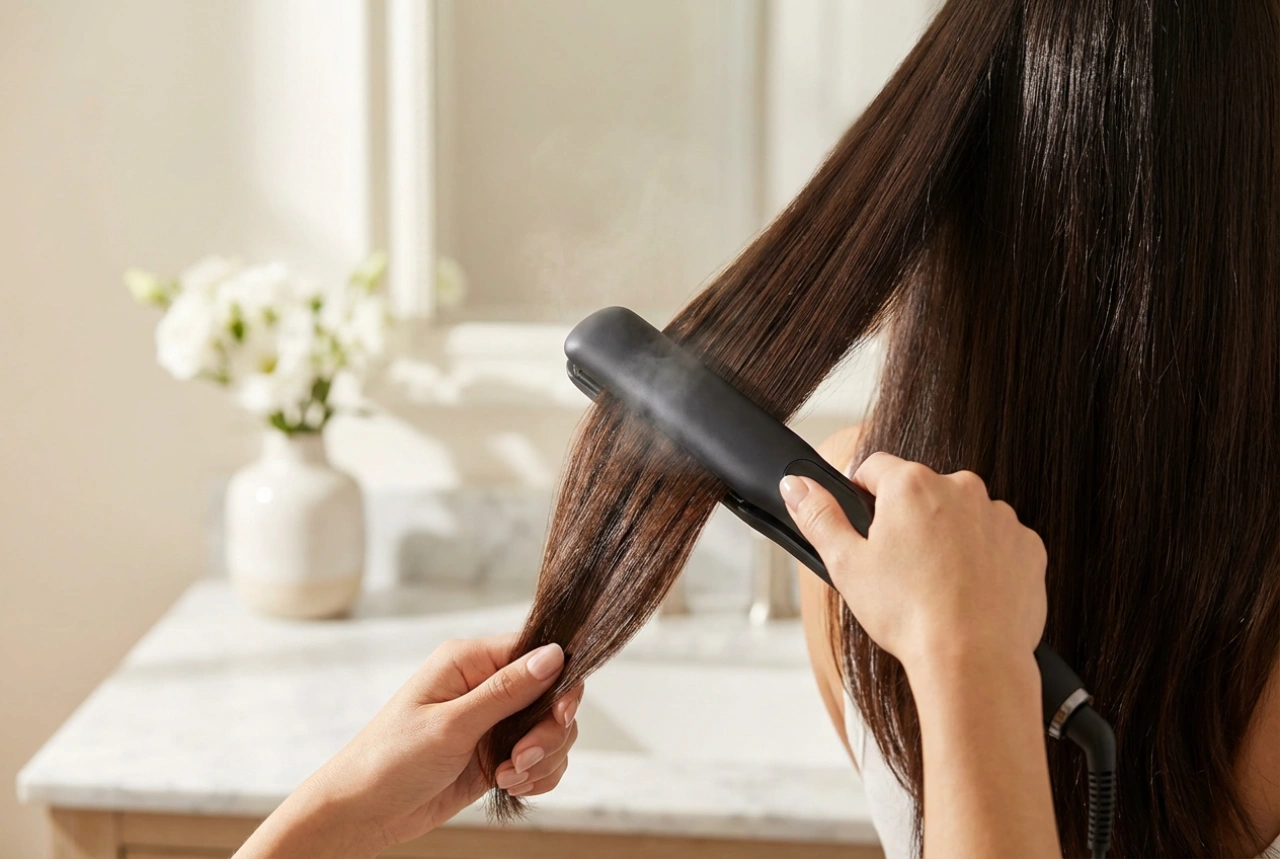 De stoomstijltang: zachte styling en bescherming van de haarpunten