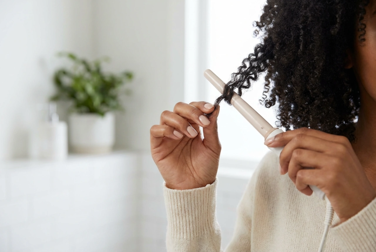 Krultang voor afrohaar: fijne spiraaltjes stap voor stap en goede gewoonten