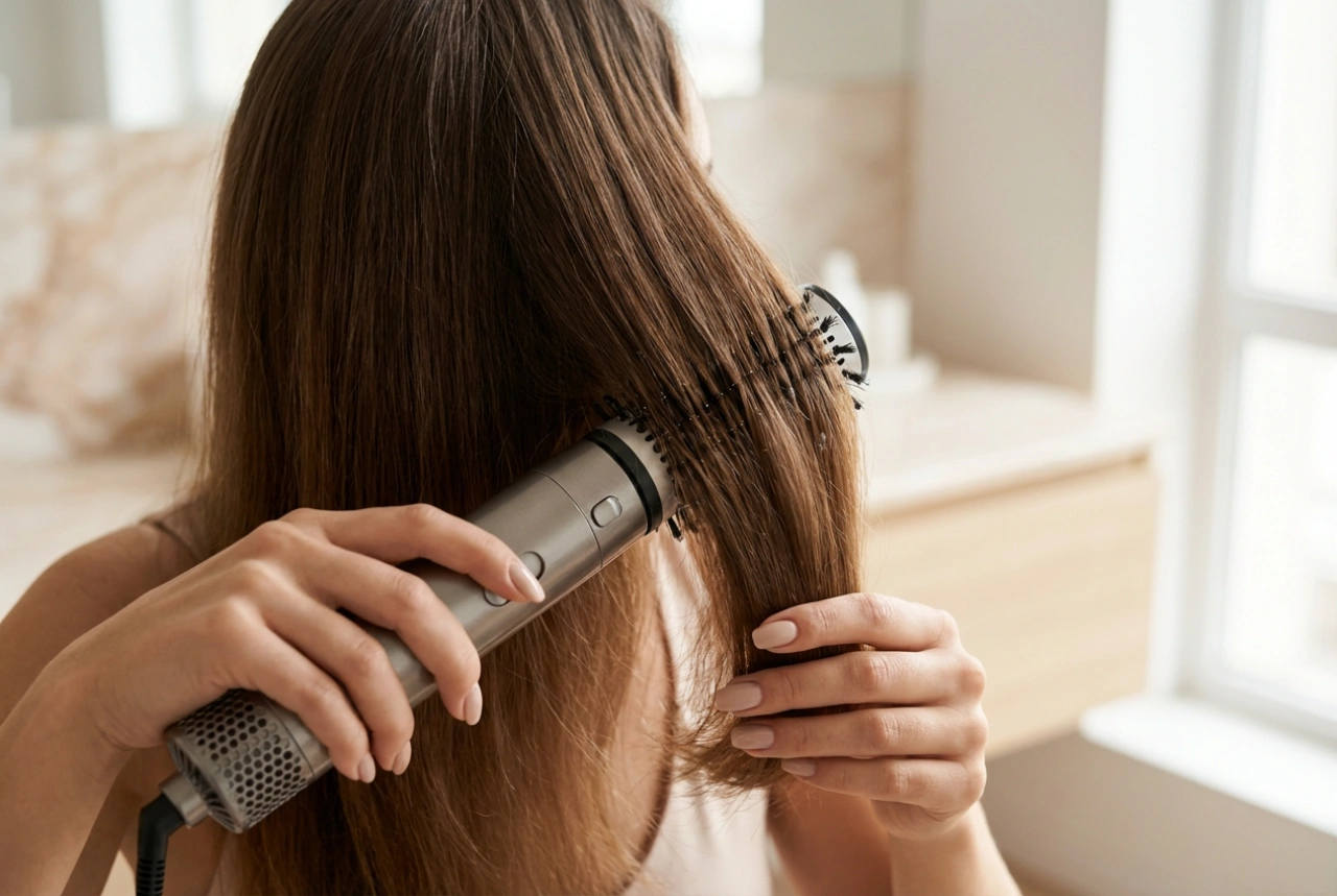 Roterende föhnborstel: een haardroger met roterende borstel in de praktijk
