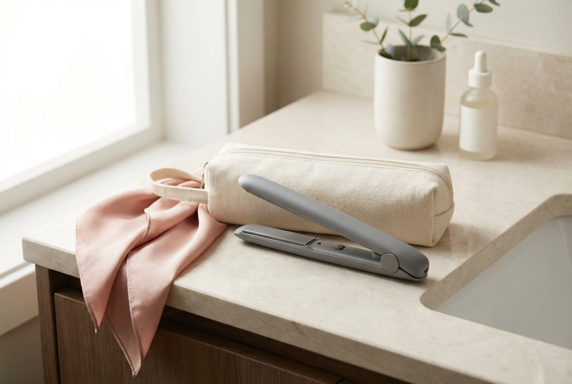 Mini-stijltang voor op reis: lichte styling in je handbagage