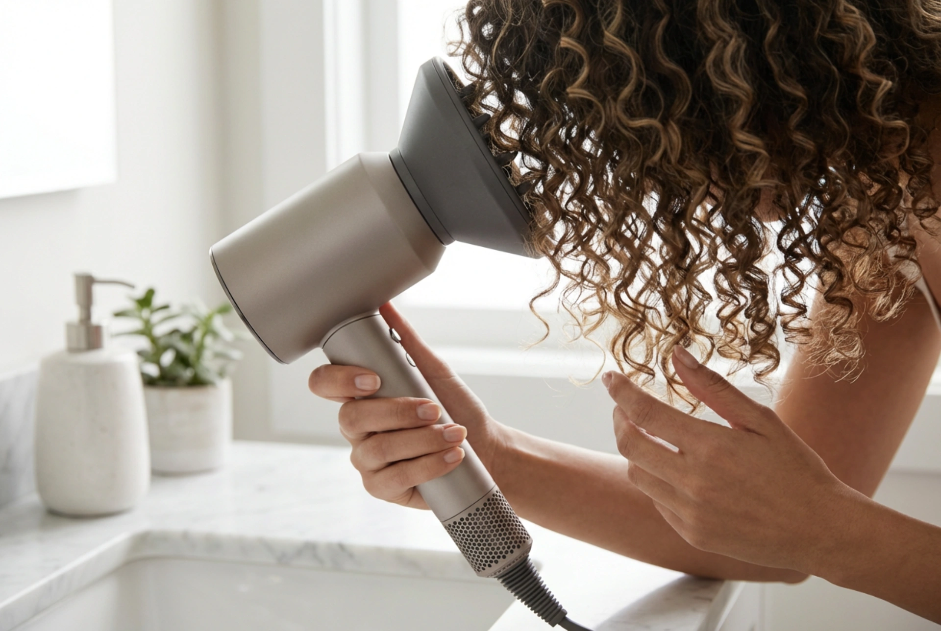 Föhnen met een diffuser: hoe je de perfecte kruldefinitie krijgt