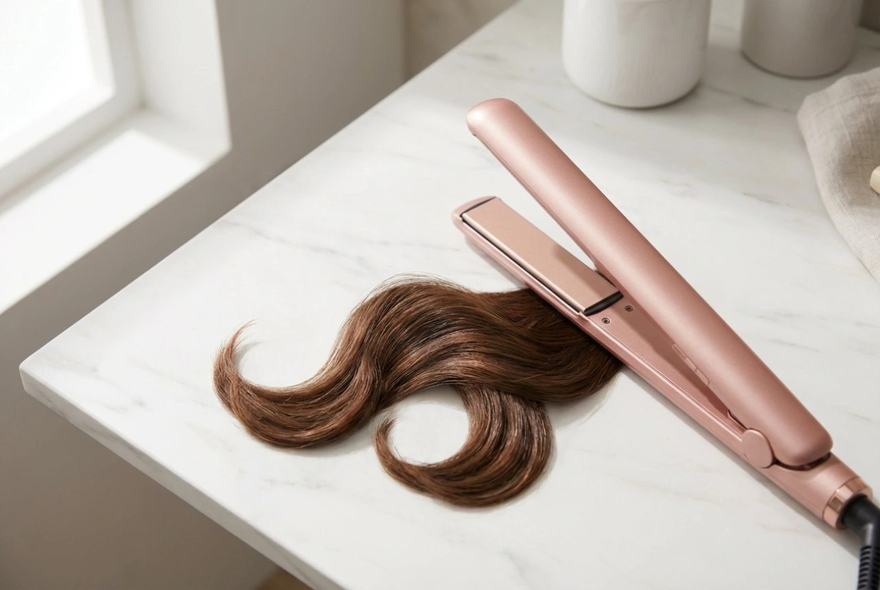2-in-1 stylingtool voor kort haar: golven, speelse punten en gladmaken
