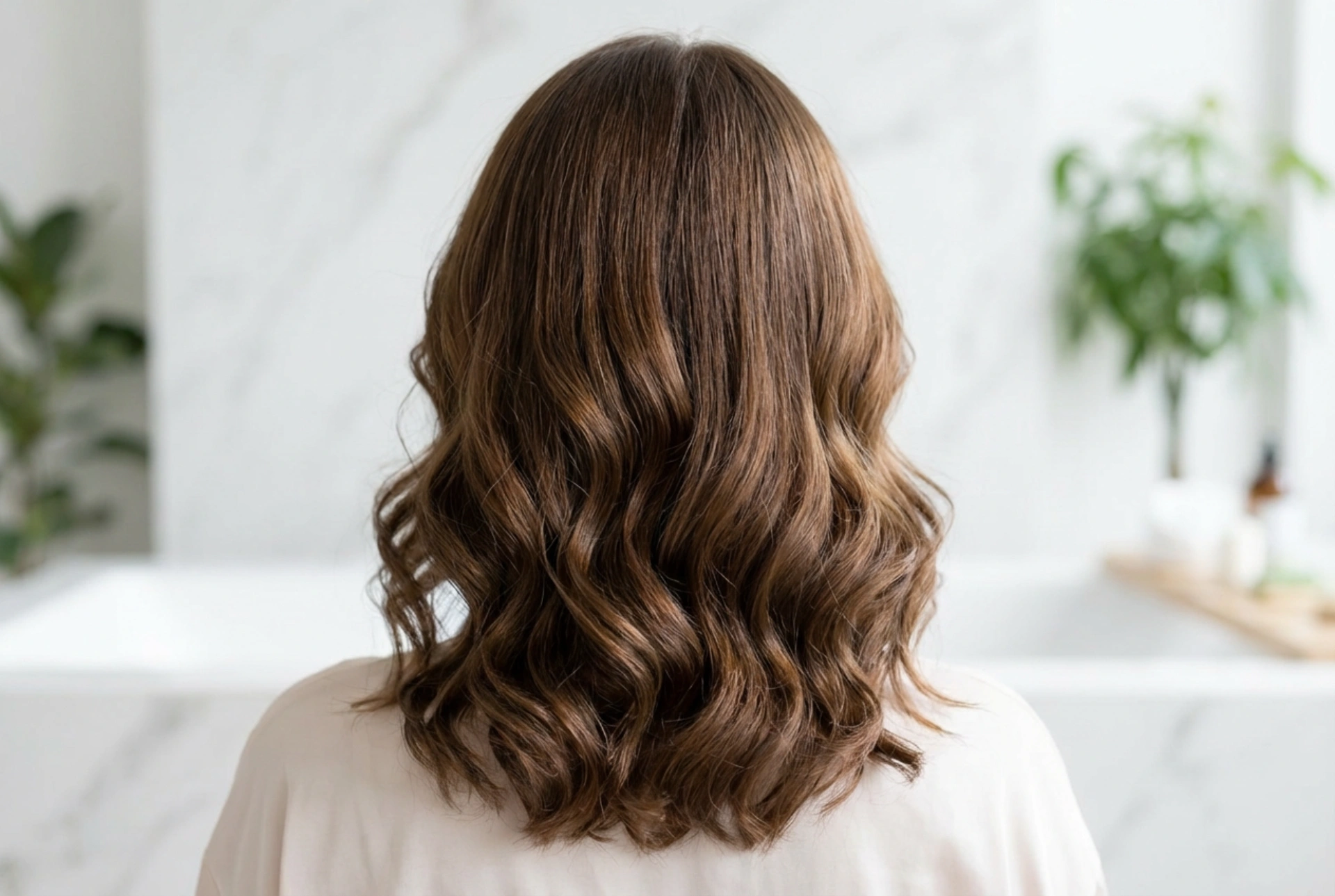 Golven in schouderlang haar: kapsel stap voor stap en fixatie