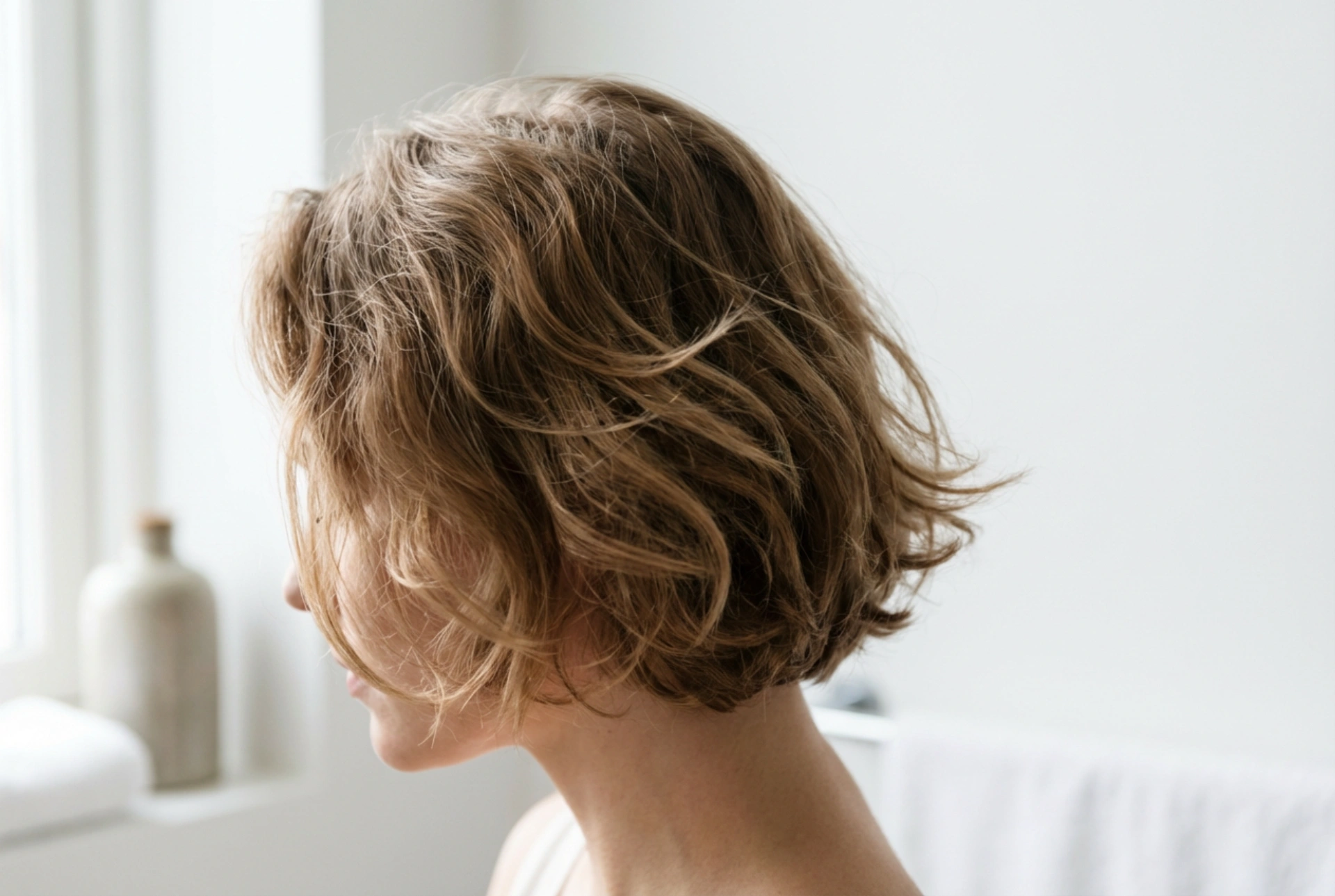 Lichte golven in kort haar: een natuurlijk effect zonder het te verzwaren