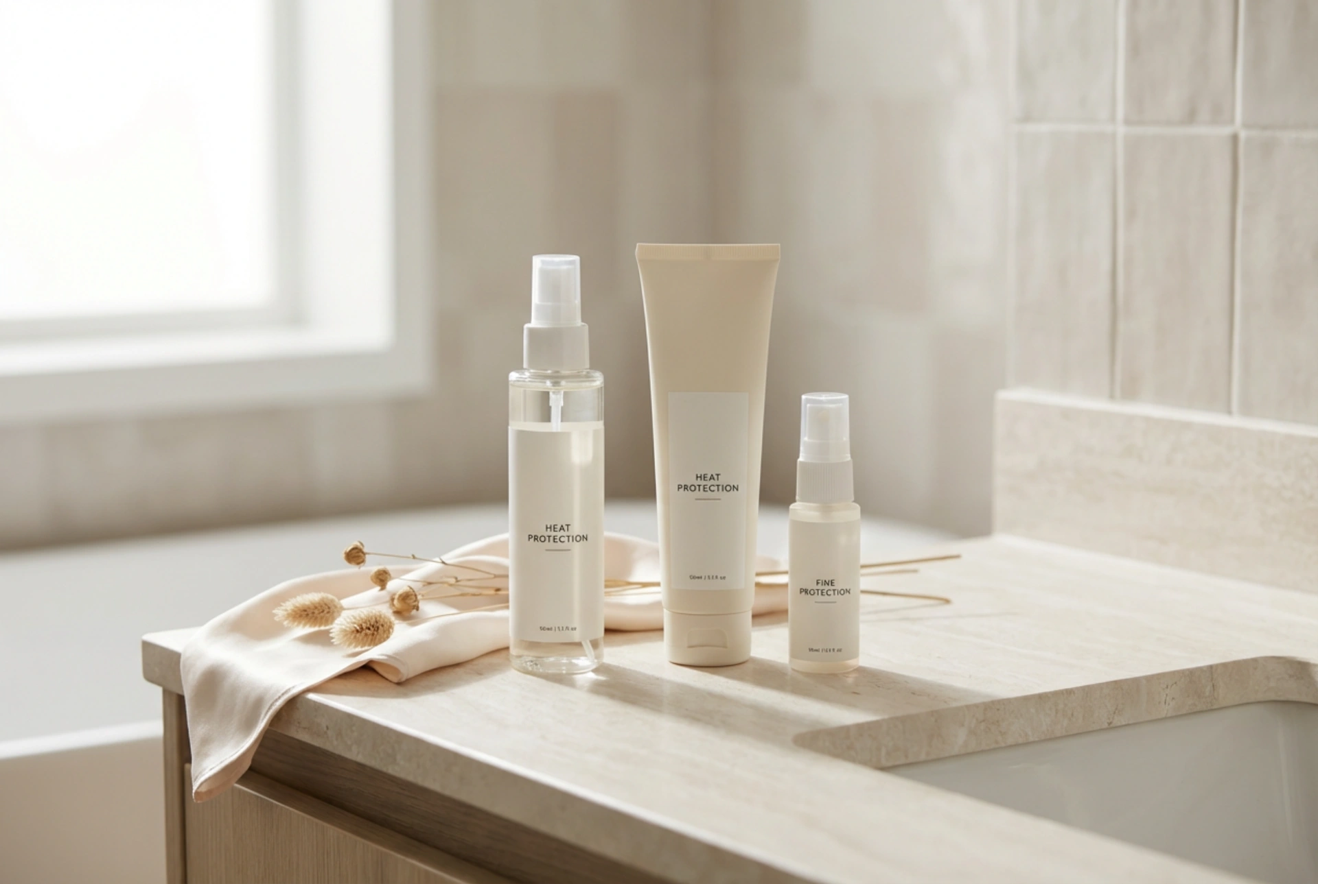 Dagelijkse hittebescherming voor het haar: sprays, crèmes en mists