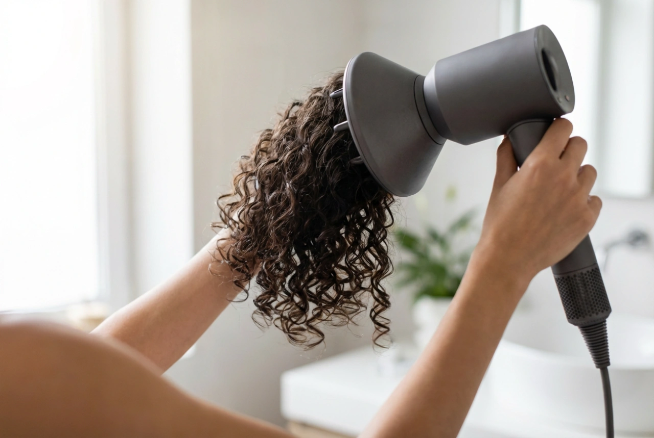 Haardroger voor krullend haar: instellingen, diffuser en bescherming van de krul