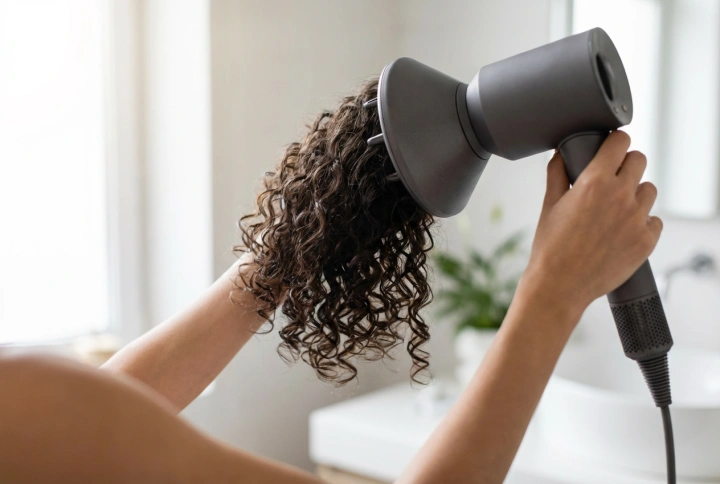Haardroger voor krullend haar: instellingen, diffuser en bescherming van de krul